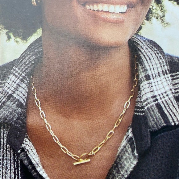 J. Crew Paperclip Toggle Necklace - Picture 16 of 16